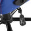 Chaise de jeu ergonomique pivotante à haut dossier, hauteur réglable, bleu et blanc