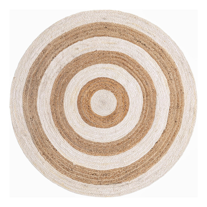 Morane Geometric Indoor Rug, Round 5'1"
