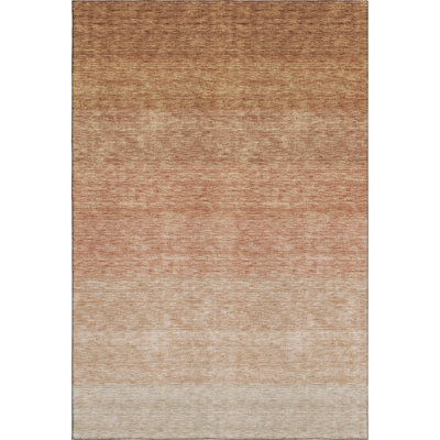 Premium Machine Washable Prisco Paprika Rug