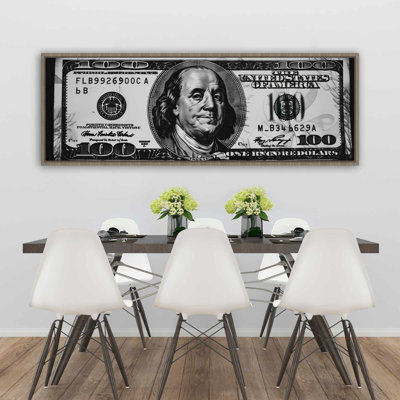Benjamin Blue Framed Canvas - Elegant Home Decor Art Piece