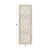 Rectangular Mango Wood Wall Panel Hand Crafted With Intricate Carving, White and Brown
