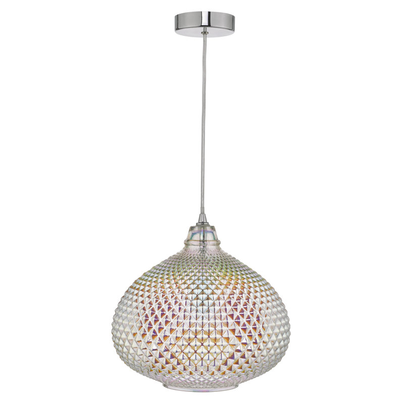 Magdalen 1 - Light Chrome Sphere Pendant, Oil Effect