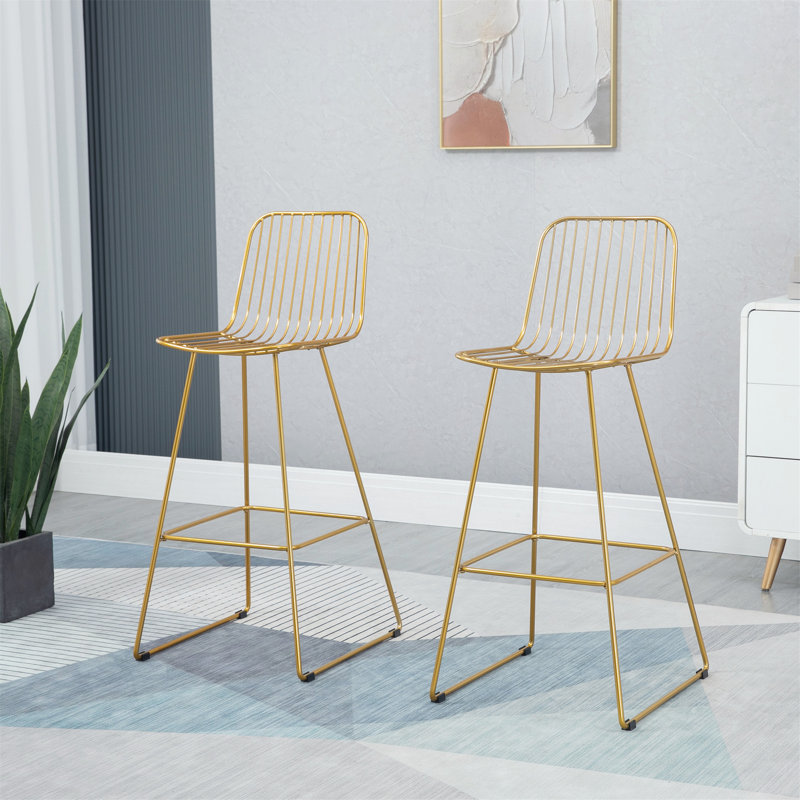 Charmant ensemble de tabourets de bar en métal pour rehausser la cuisine