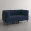 Upholstered Tufted Corduroy Modular Sofa with Pillow Back-1355456859