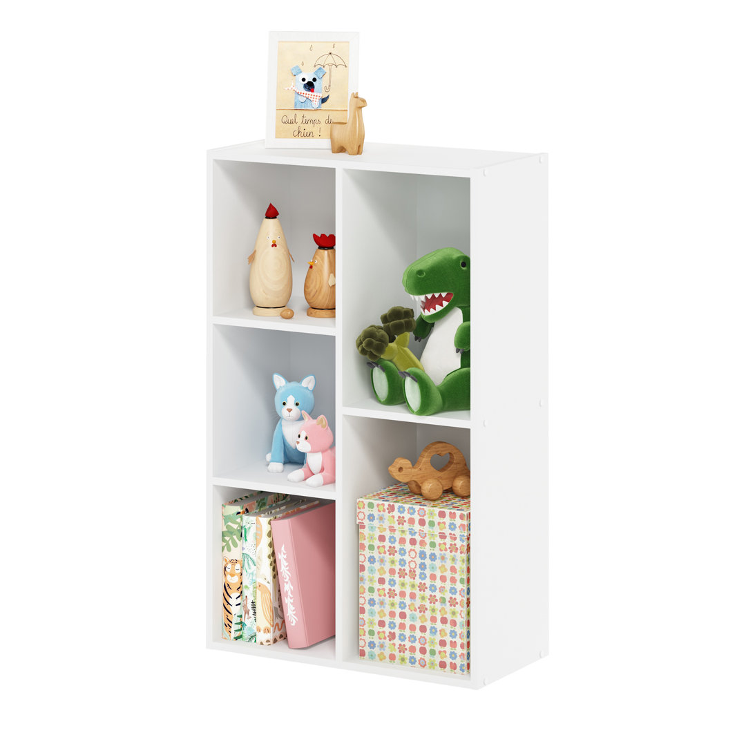 Emilijana 5-Cube No Tool Assembly Open Shelf Bookcase