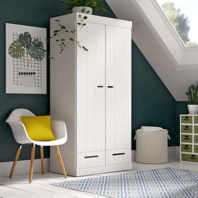 Cedric 2 Door Wood Wardrobe