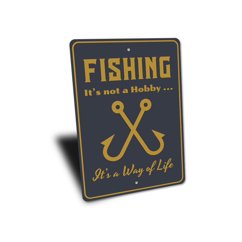 Panneau de pêche en aluminium, H 14 po x l 10 po x P 0,04 po