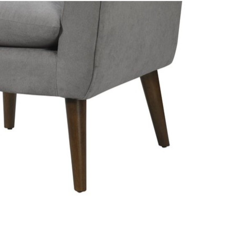 Fauteuil surdimensionné en acier tissé 31,5 po, Gris clair