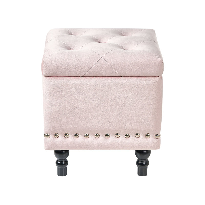 Arwyn 37cm Wide Tufted Square Standard Ottoman with Storage