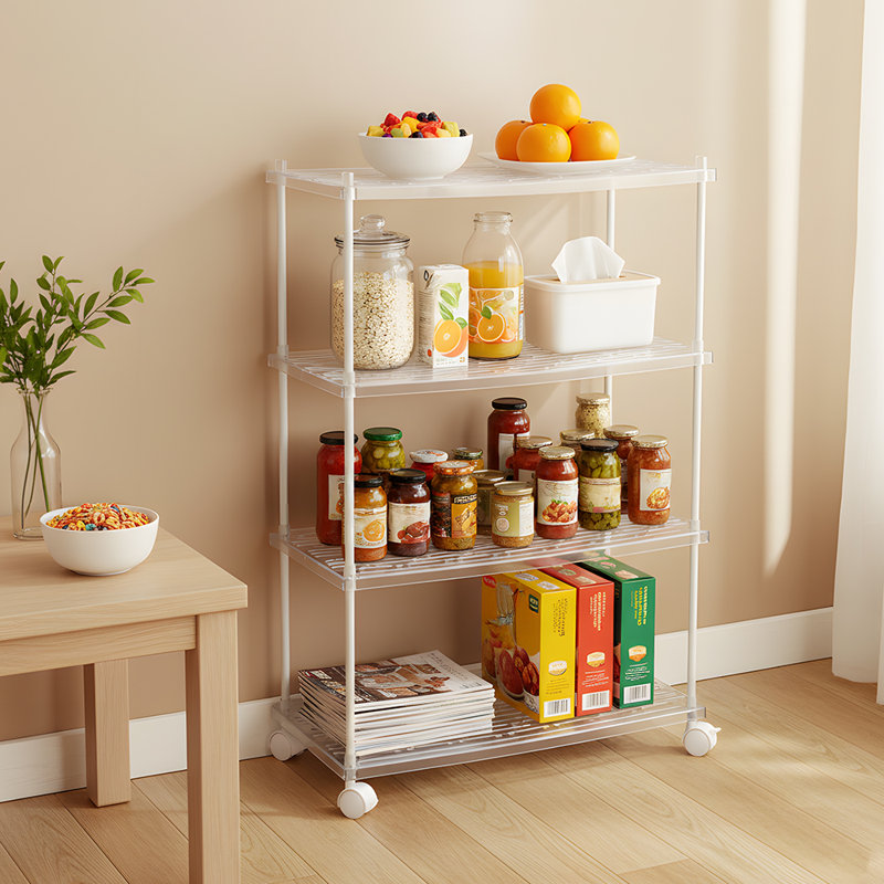 Multi-tier Storage Rack With Castors