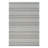 8' Beige And Gray Striped Distressed Indoor Outdoor Runner Rug