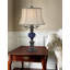 Lampe de table Fanmetal en marbre bleu 31 po avec port USB Fanale