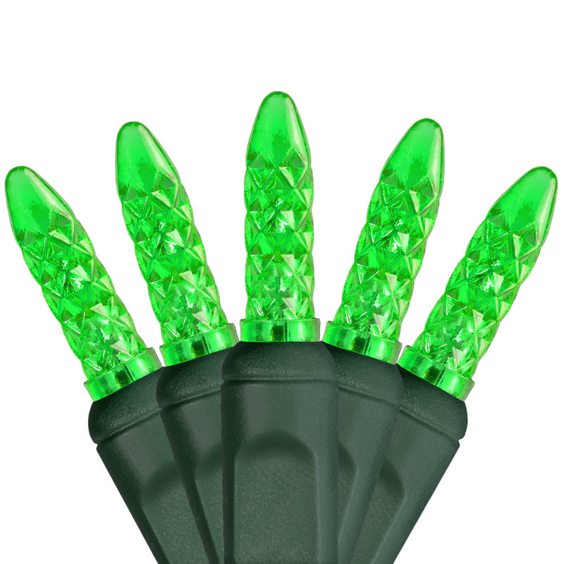 24' 70-Light LED Christmas String Lights, Green