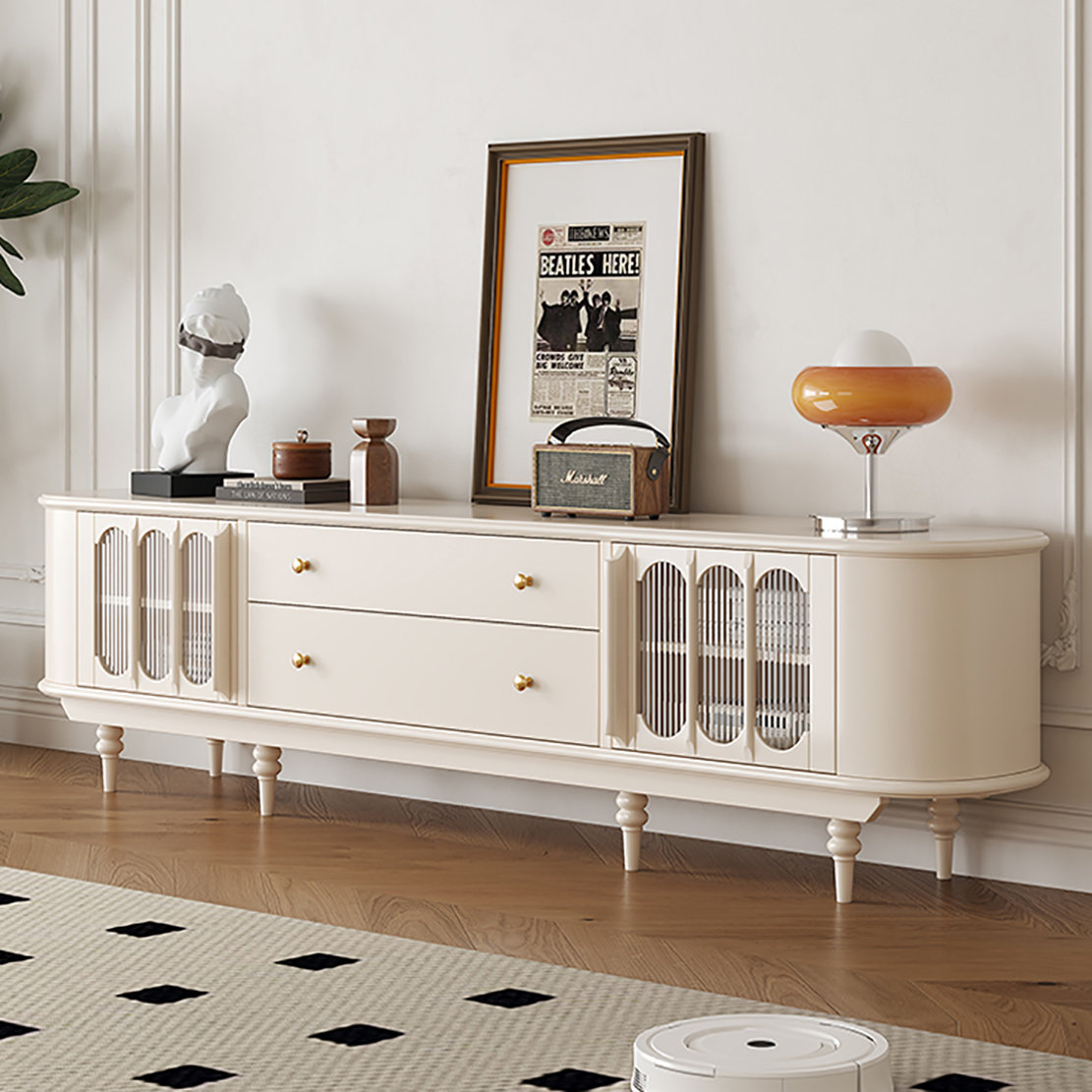 Creature B Comforts Creme fraiche solid wood TV cabinet - Wayfair Canada