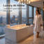 x 31.5'' Freestanding Soaking Acrylic Bathtub