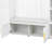 Hall Tree with Padded Bench, 4 Hooks and Adjustable Storage Shelves-129411428