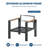 5-Piece Aluminum Patio Conversation Set with Thick Cushions & Coffee Table – Ideal for Porch, Deck, or Yard-605502687