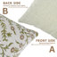 Housse de coussin en lin visqueux décoratif Fab Fabine Accent, (Shehjan, brun)-106270110-106270114