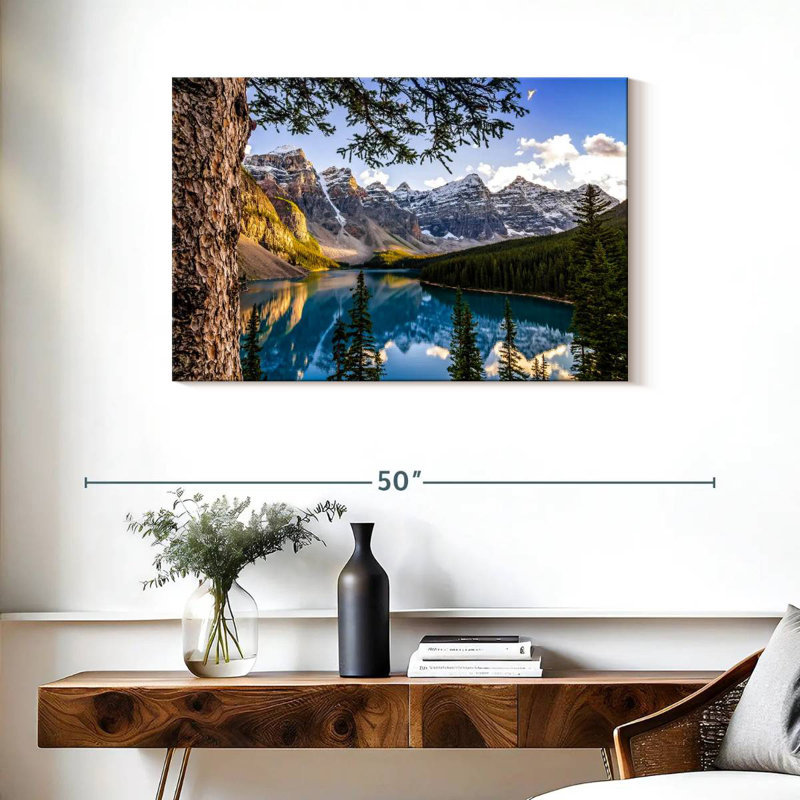 Alvord Morain Lake Landscape, 24" H x 36" W