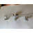 3 Light Track Light In Satin Nickel Finish And Chrome Heads