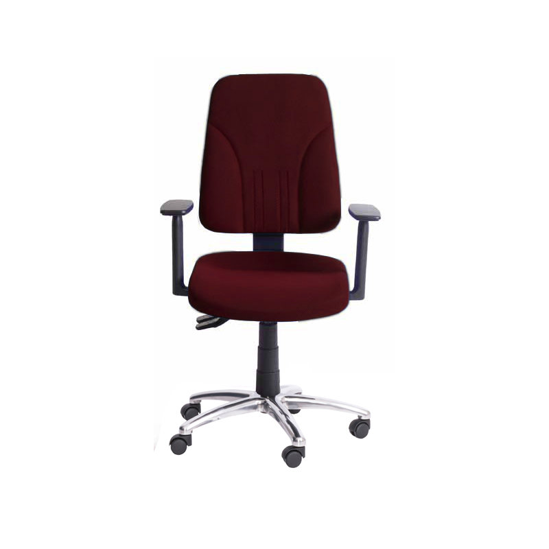 Office Chair, Bordeaux, Adjustable Armrests