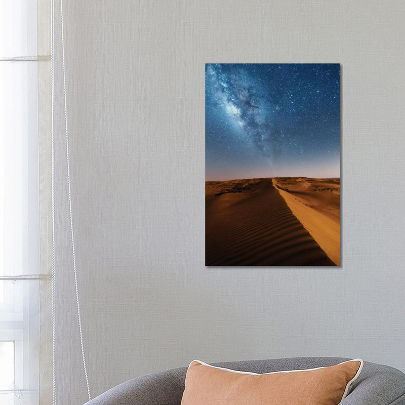 Milky Way and the Desert, Oman 1 Piece Wrapped Canvas Wall Art, 66.04 cm H x 45.72 cm W x 3.175 cm D