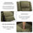 Lizelle Upholstered Heated Massage Chair-494405032