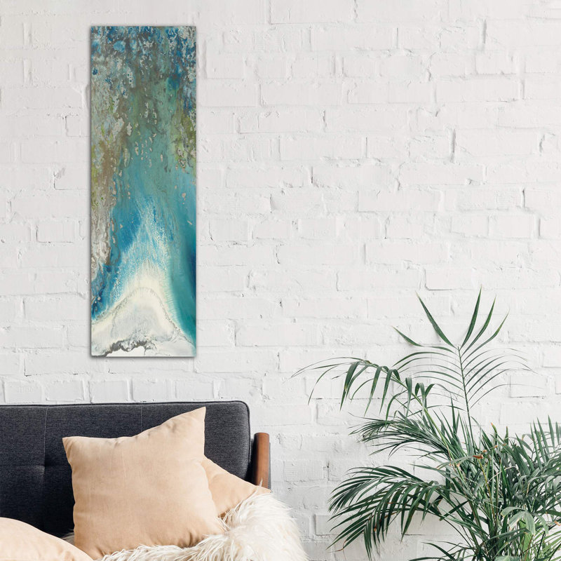 Heliotrope I by Blakely Bering - Panoramic Painting on Canvas, No Frame, 30.48 cm H x 91.44 cm W x 1.91 cm D