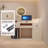 Casual and minimalist cream-coloured checkout counter with a curved design and baked paint finish-655154134