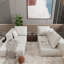 Lit d'angle beige avec toucher doux, tissu d'usure et combinaisons multiples pour un canapé pratique à domicile-973413758-973413752