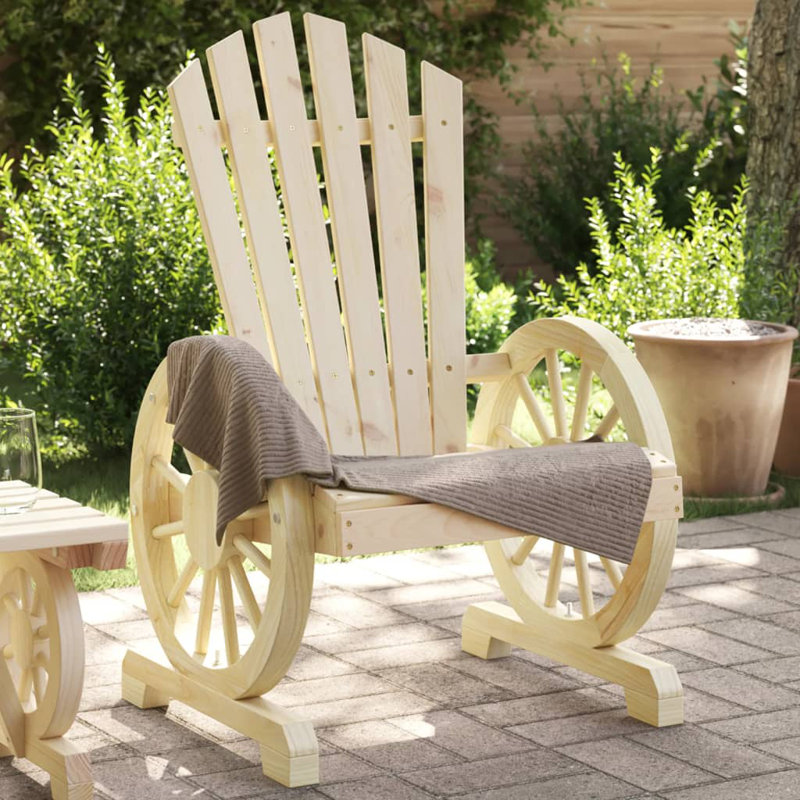 Urgeon Outdoor Adirondack Chair, Brown
