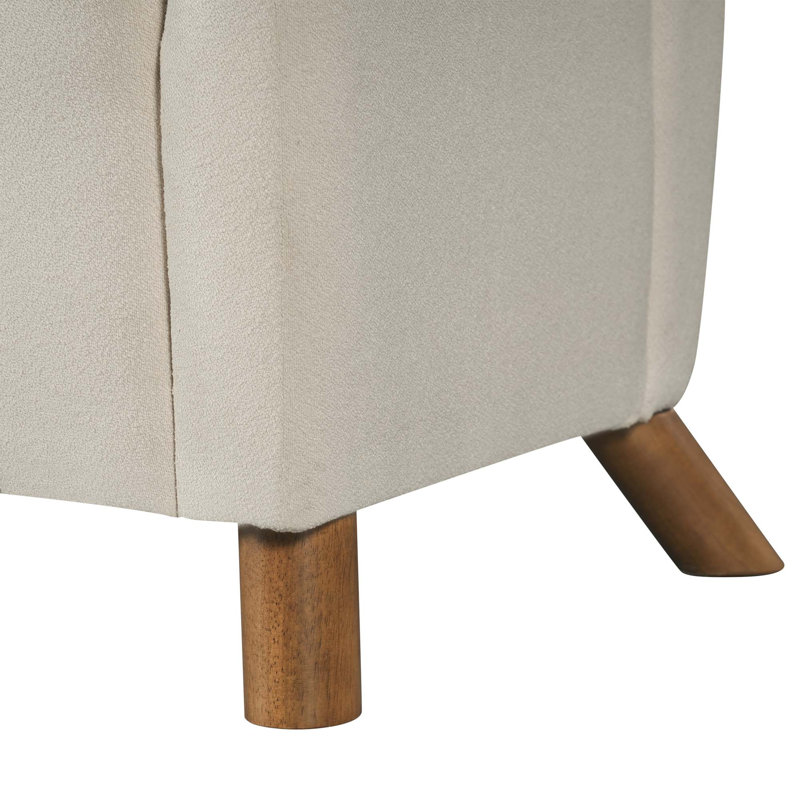 Upholstered 79.9 " Linen Sofa, Beige Linen