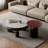 Round Marble Coffee Table Set