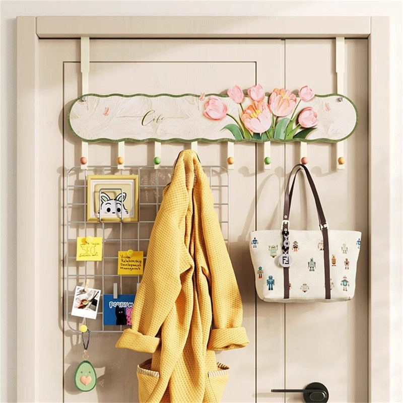 Crochet en fer sans porte, H 11 po x l 23,62 po x P 1,77 po