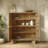 Log-inspired Solid Wood Four-Door Sideboard