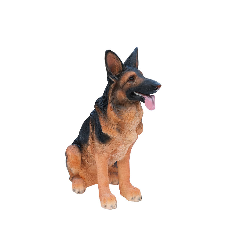 Lifelike German Shepherd Dog Statue