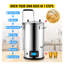 Système de brassage électrique tout-en-un 9,2 gallons avec pompe, cafetière à bière en acier inoxydable avec panneau de contrôle ACL et mémoire de recette