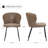 Briyona 19.69'' W Mid-Century Modern Fabric Upholstered Dining Side Chair-1645857163