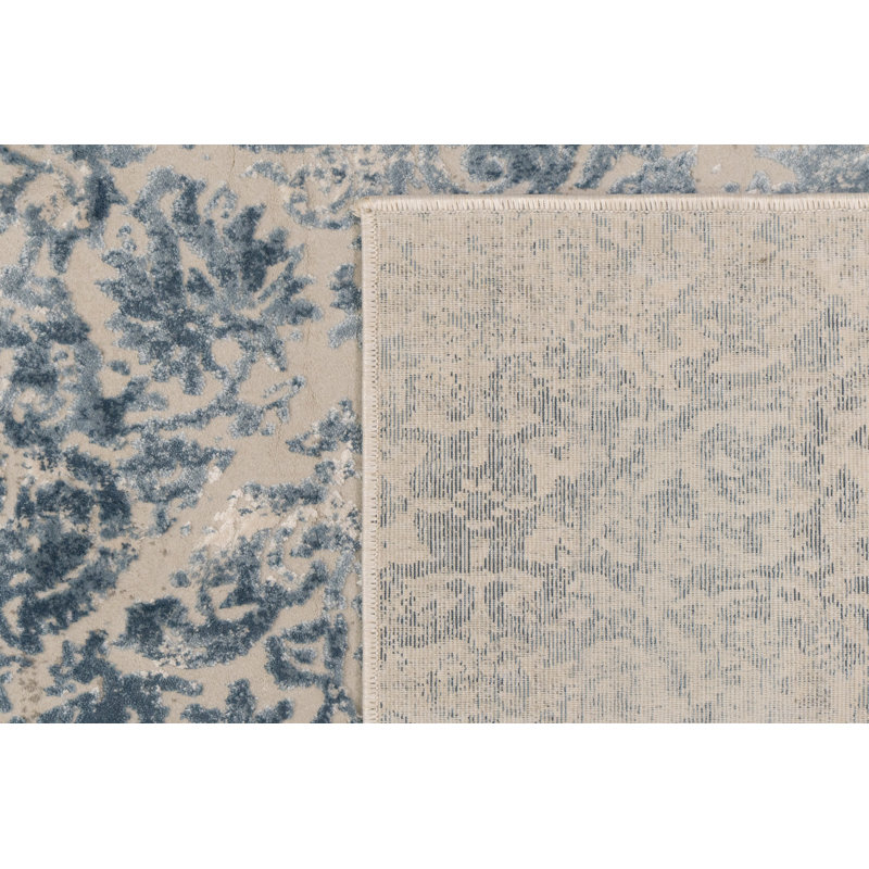 Tapis oriental gris / ivoire Grisby, Rectangle 3 pi 11 po x 5 pi 7 po