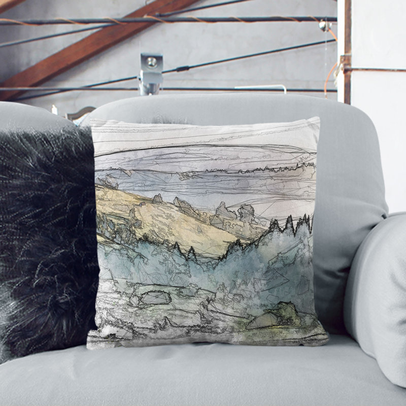 Square Throw Cushion, 55cm H x 55cm W x 20cm D