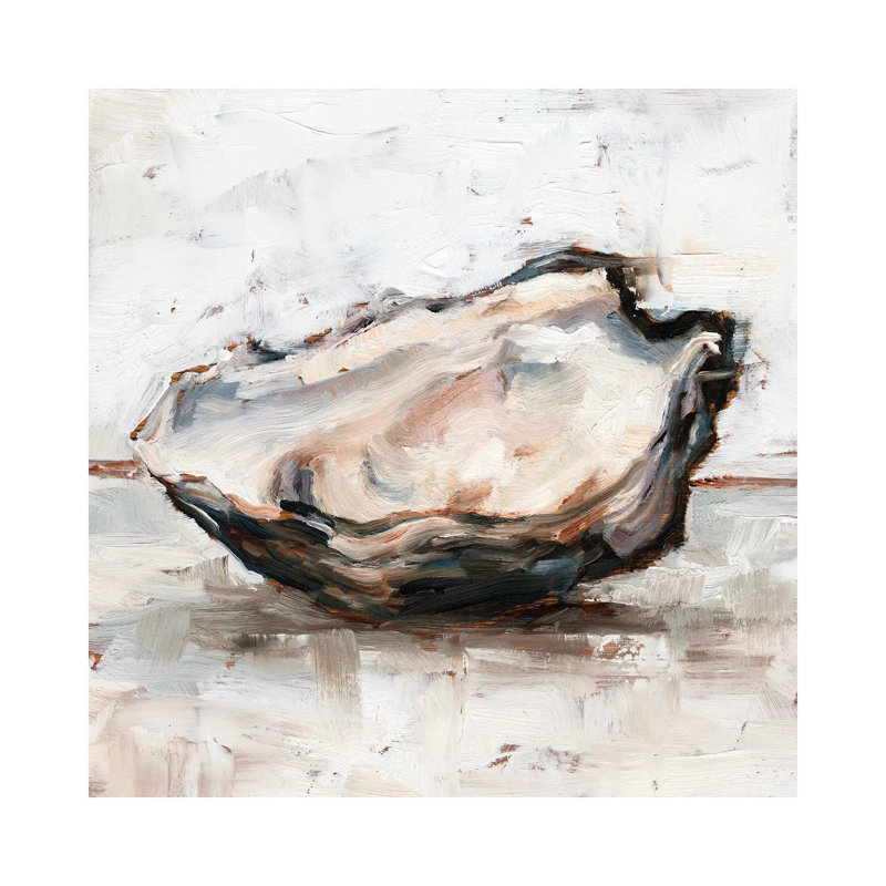 Oyster Study I - Wrapped Canvas Painting, 93.98 cm H x 93.98 cm W x 3.175 cm D