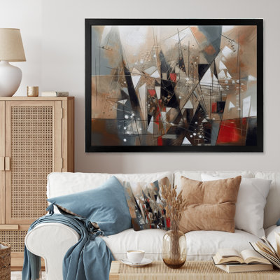 Exploring Cubist Abstractions I - Abstract Cubism Wall Art Living Room