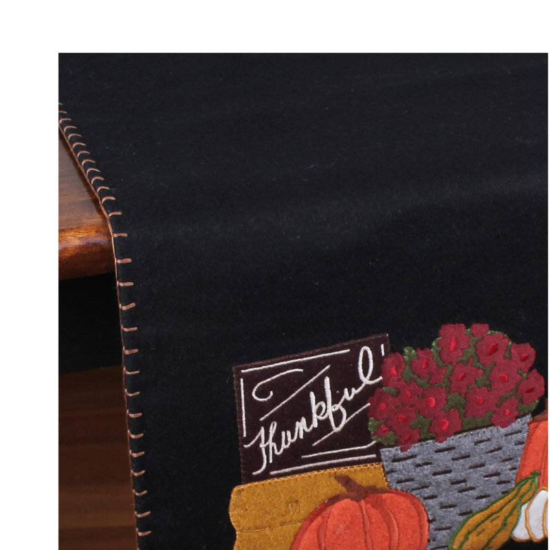 Crombie Runner Fall Wool Felt Table Runnner