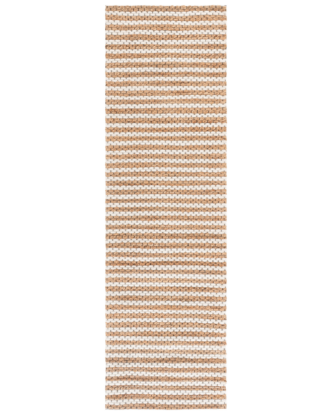 Martha Stewart 9526 Hand Tufted 40% Jute; 40% Wool; 20% Cotton Striped Rug, Runner 2'3" x 8'