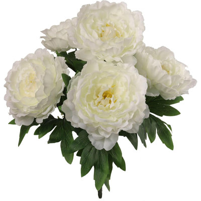 Peony Bush avec 5 fleurs en soie 20 po - 2025 Collection Spring