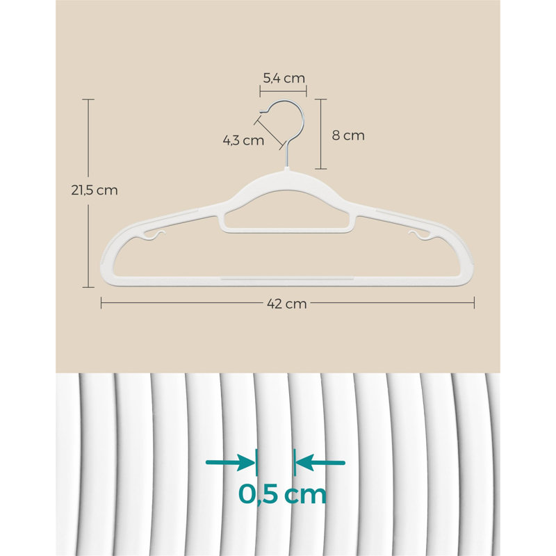 Backsten Plastic Standard Hanger, White