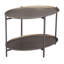 Table basse avec rangement en acier