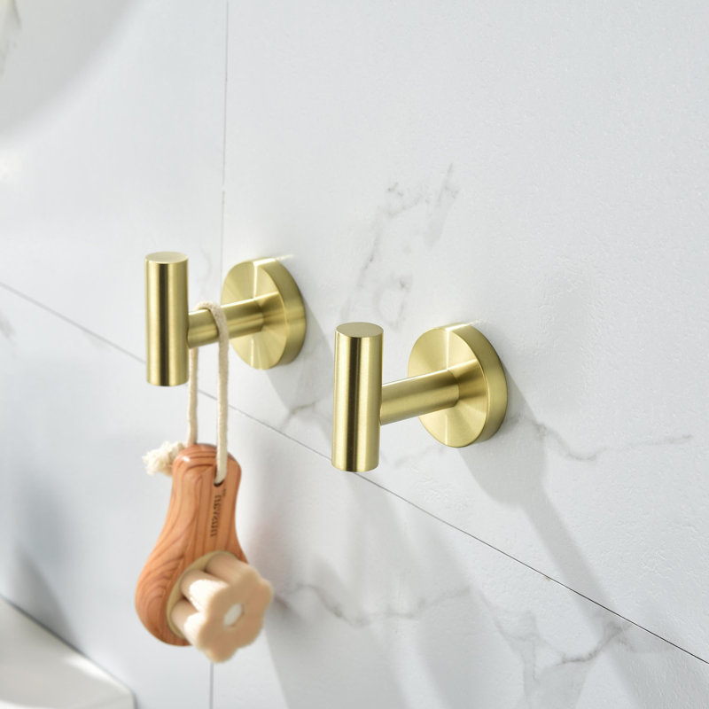6 - Piece Bathroom Hardware Set, Gold