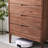 Retro Style Black Walnut Entrance Cabinet Solid Wood Accent Chest