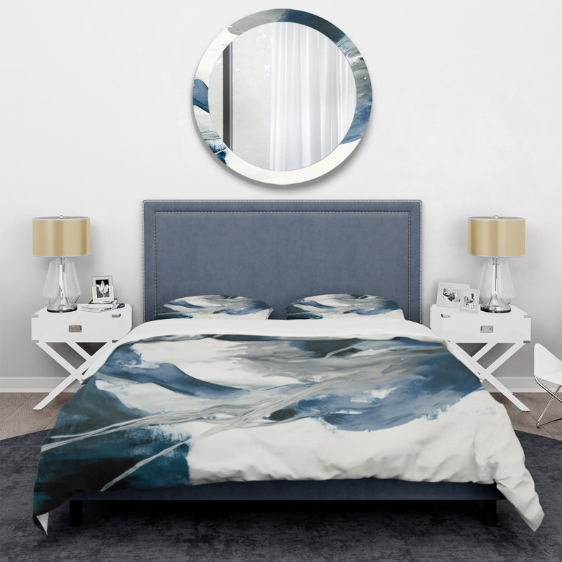 Ensemble de housse de couette en microfibre / polyester Feeling Honolulu Blue X Bedding